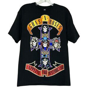 Men's Gun N Roses Appetite For Destruction Medium Black Short Sleeve T-shirt